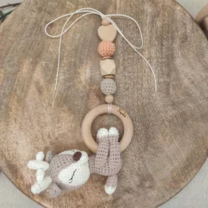 Maxi-Cosi- / Babyschalen Anhänger "Reh" | gehäkelt