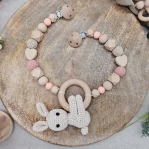 Kinderwagenkette "Hase" | gehäkelt