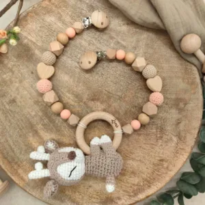 Kinderwagenkette "Reh" | gehäkelt