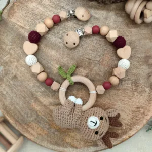 Kinderwagenkette "Rentier" | gehäkelt