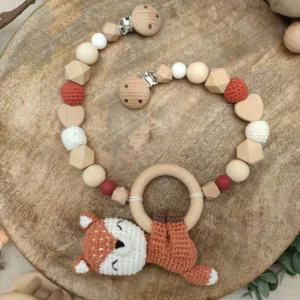 Kinderwagenkette "Fuchs" | gehäkelt