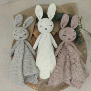 Schmusetuch "Hase" | gehäkelt | Versch. Farben