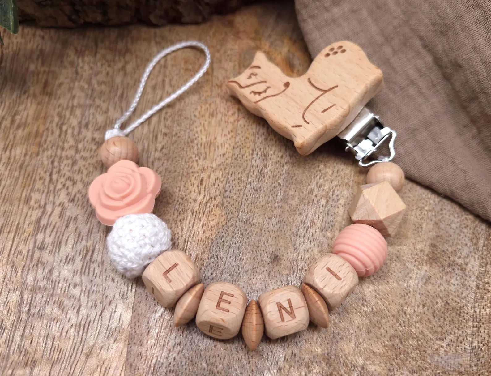 Schnullerkette "Blume"