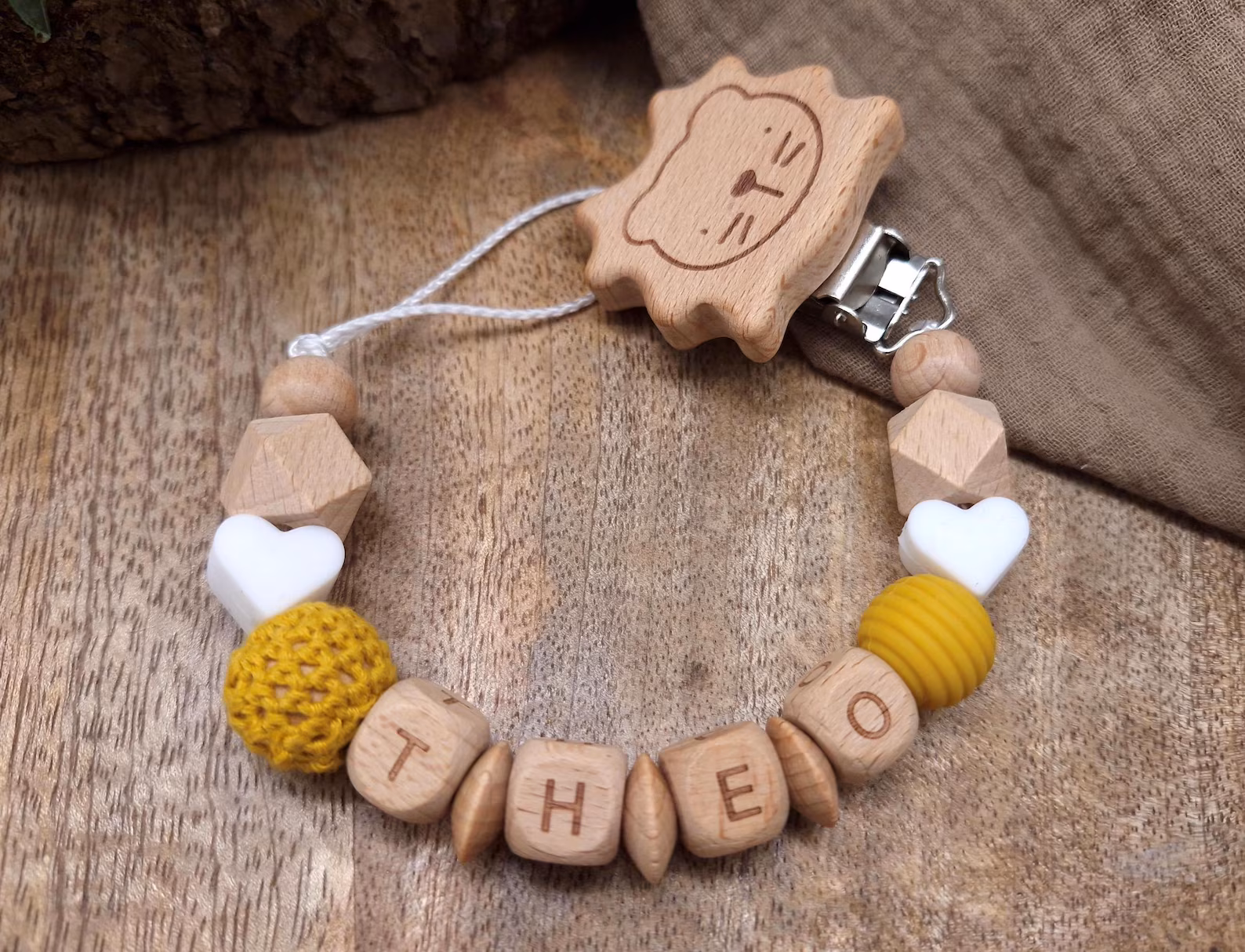 Schnullerkette mit Namen